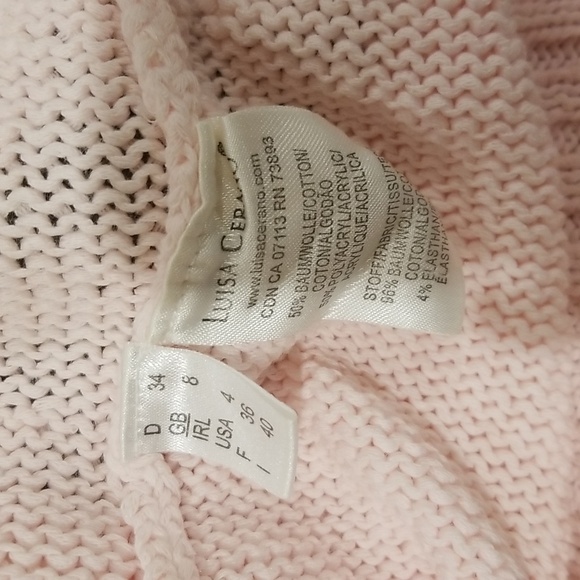 Luisa Cerano knitted top pink color size 4 - Picture 4 of 7